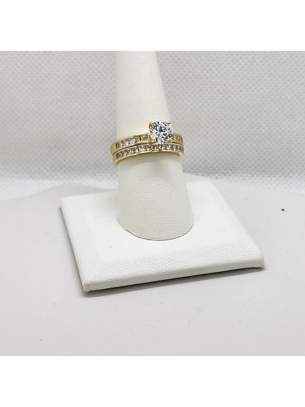 Brand New Sterling Silver 925 2pc Gemstone Ring